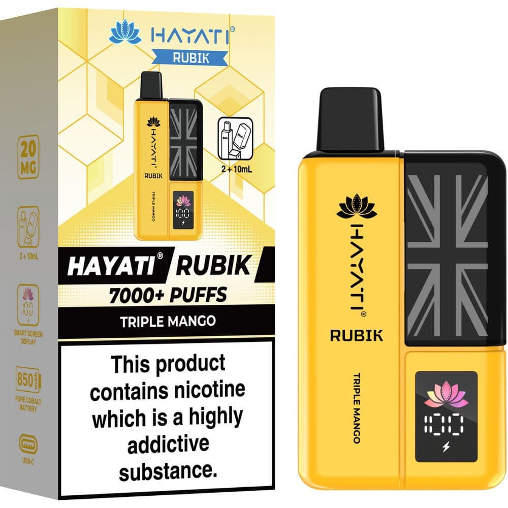  Triple Mango Hayati Rubik 7000 Vape Kit Box of 5