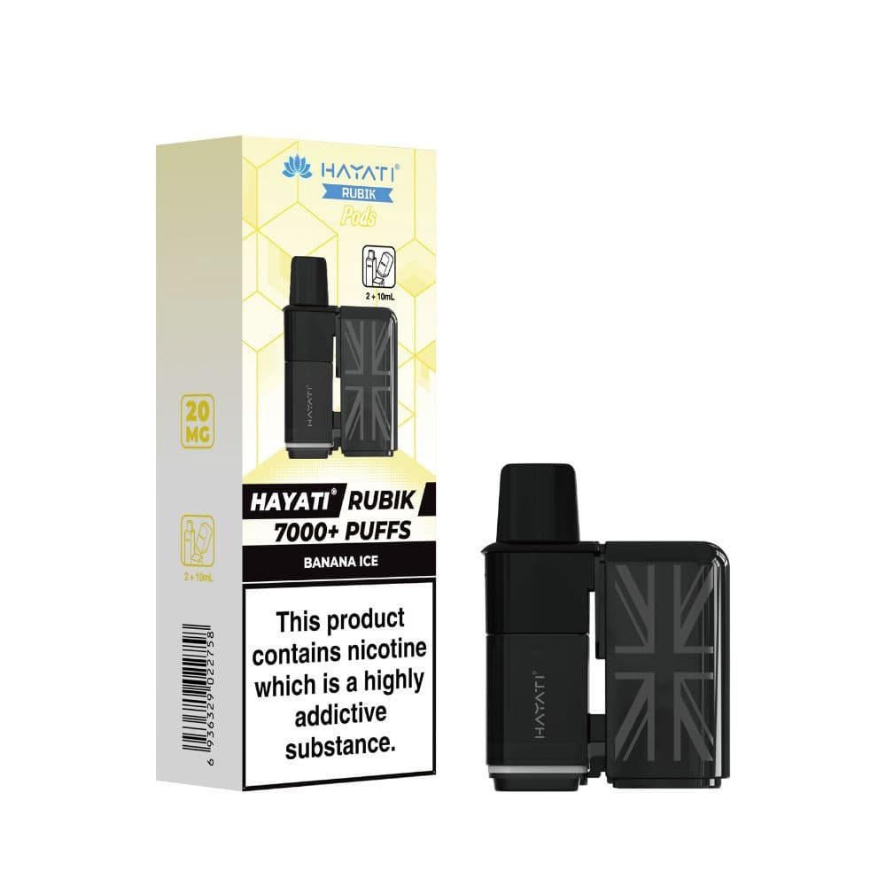  Banana Ice Hayati Rubik 7000 Pods Pack of 5