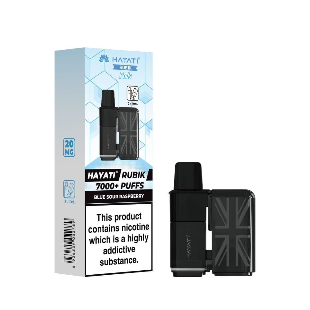  Blue Sour Raspberry Hayati Rubik 7000 Pods Pack of 5
