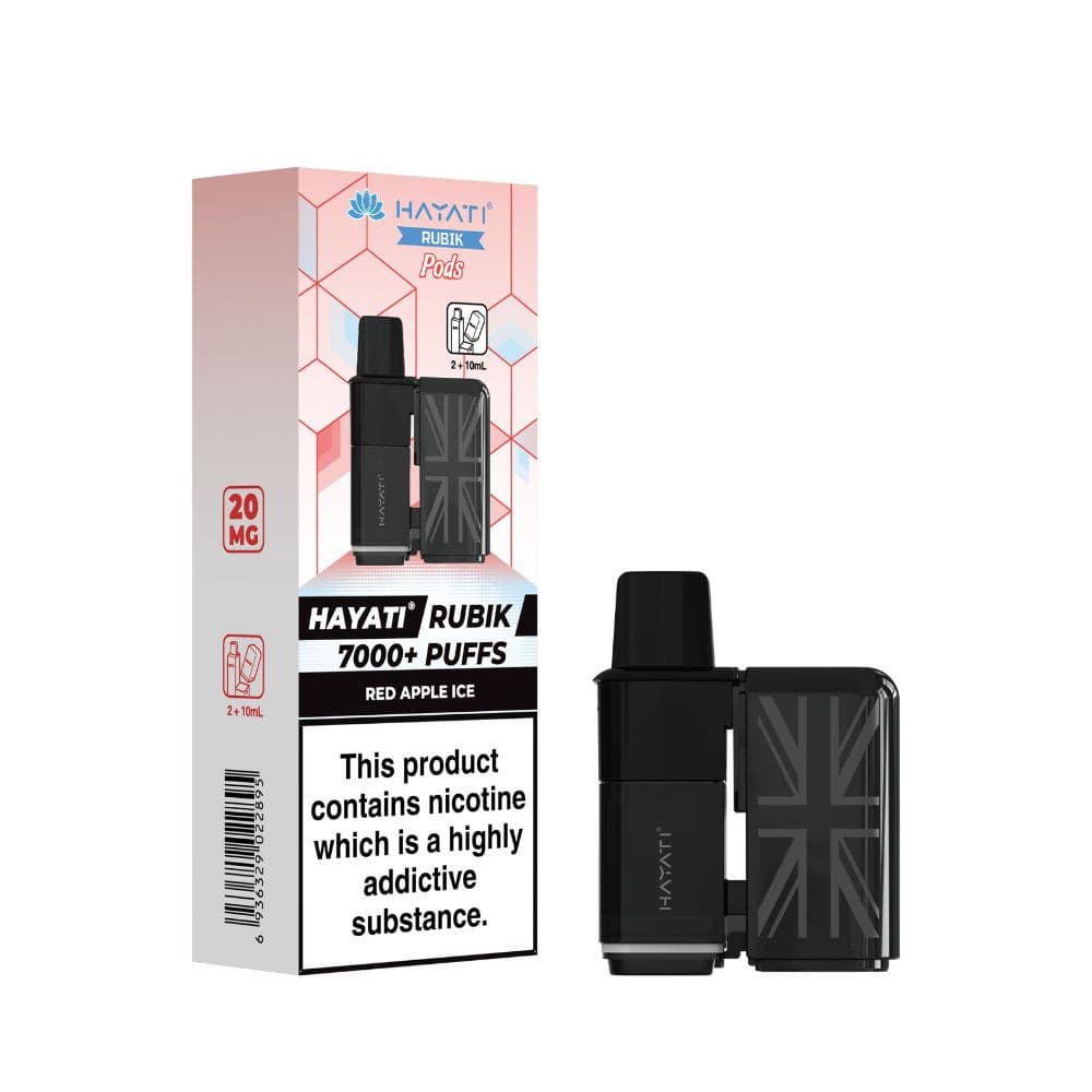  Red Apple Ice Hayati Rubik 7000 Pods Pack of 5