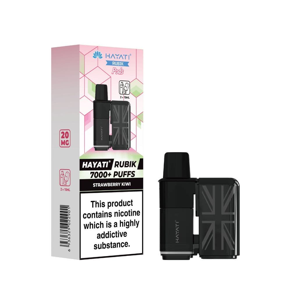  Strawberry Kiwi Hayati Rubik 7000 Pods Pack of 5