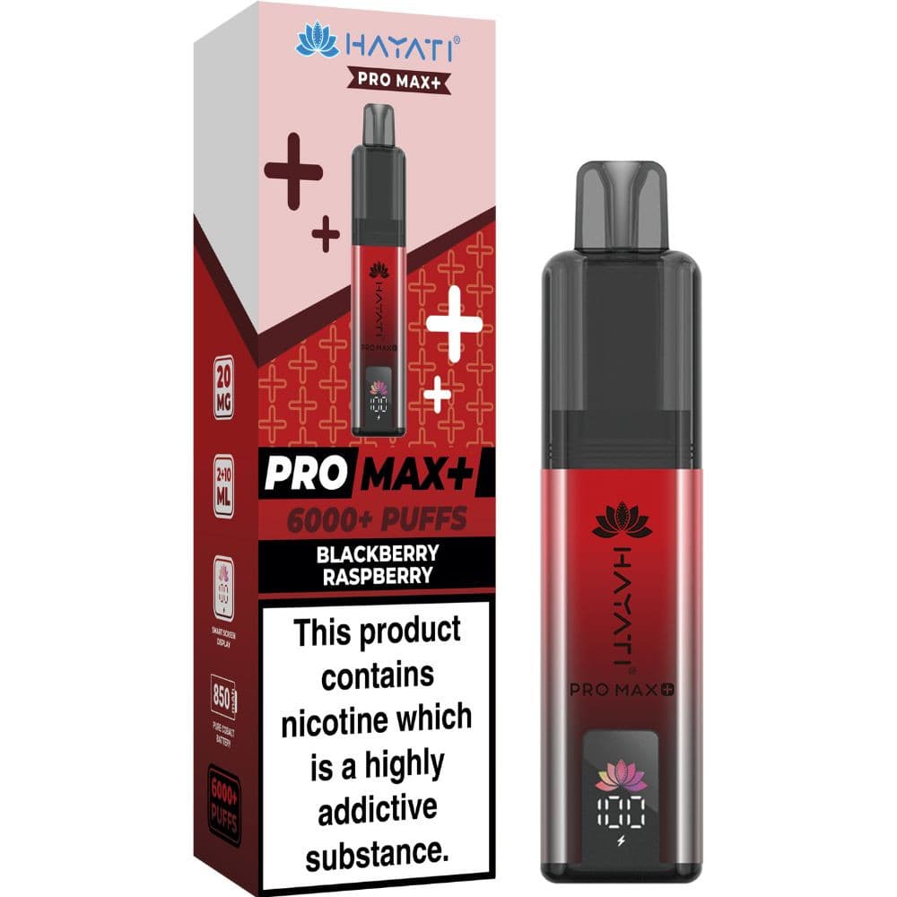  Blackberry Raspberry Hayati Pro Max Plus 6000 Vape Kit Box of 5