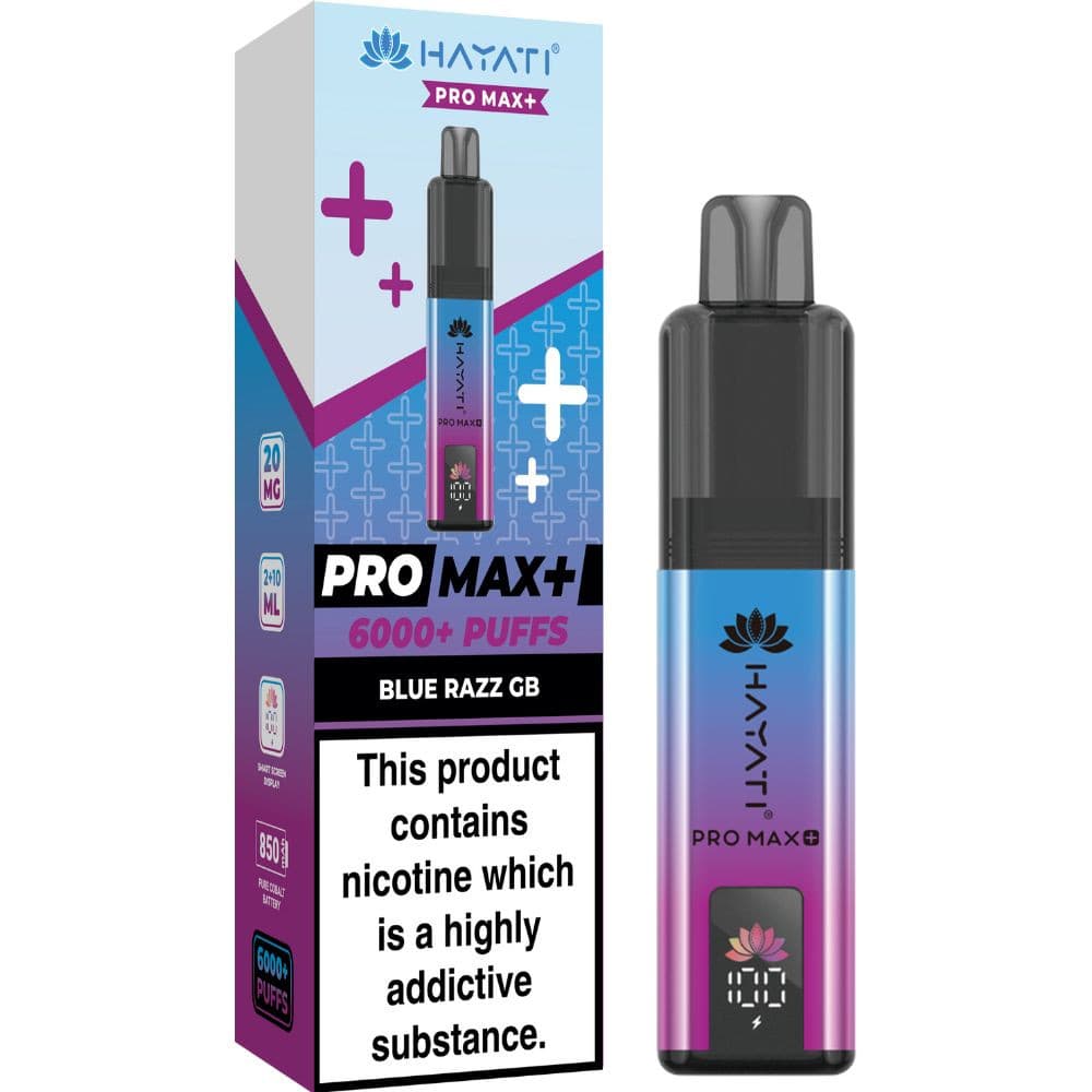  Blue Razz GB Hayati Pro Max Plus 6000 Vape Kit Box of 5