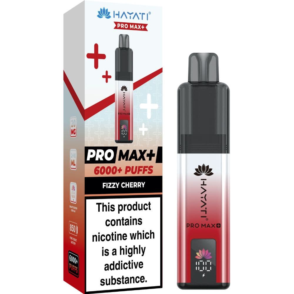  Fizzy Cherry Hayati Pro Max Plus 6000 Vape Kit Box of 5