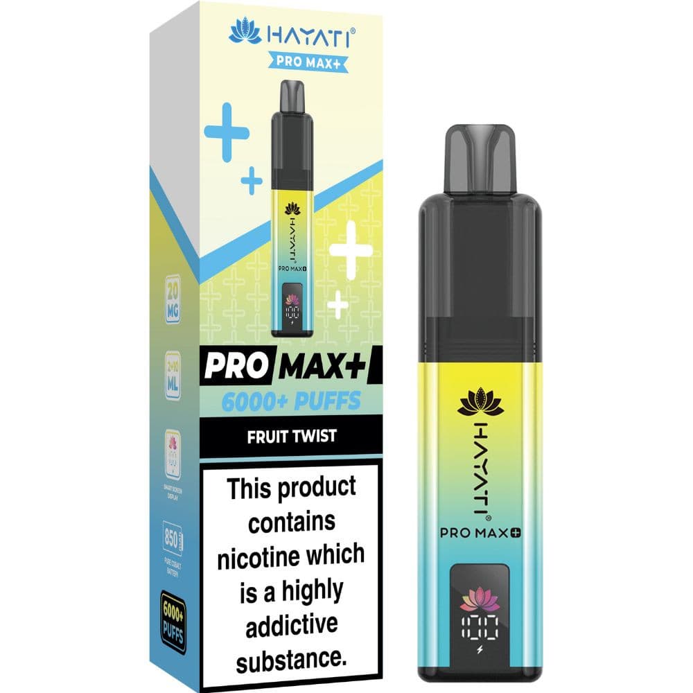  Fruit Twist Hayati Pro Max Plus 6000 Vape Kit Box of 5