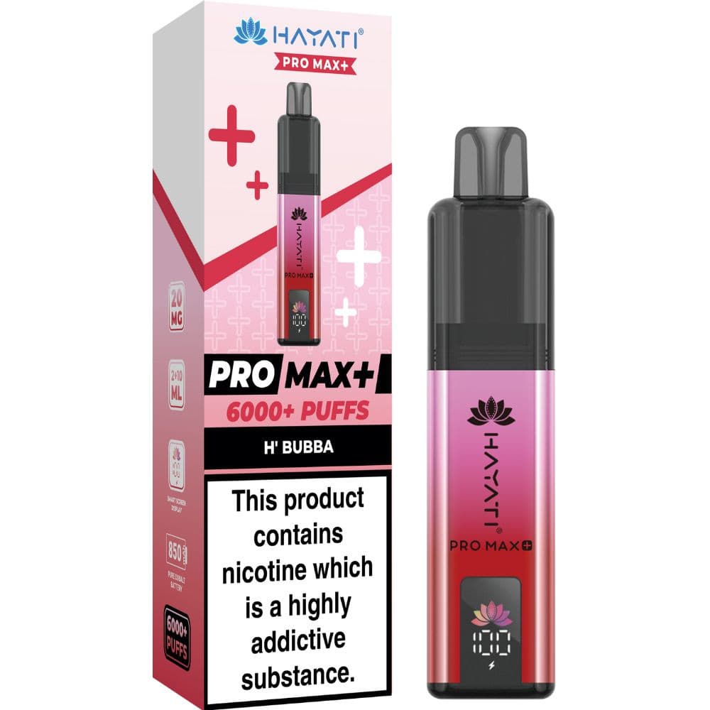  H' Bubba Hayati Pro Max Plus 6000 Vape Kit Box of 5