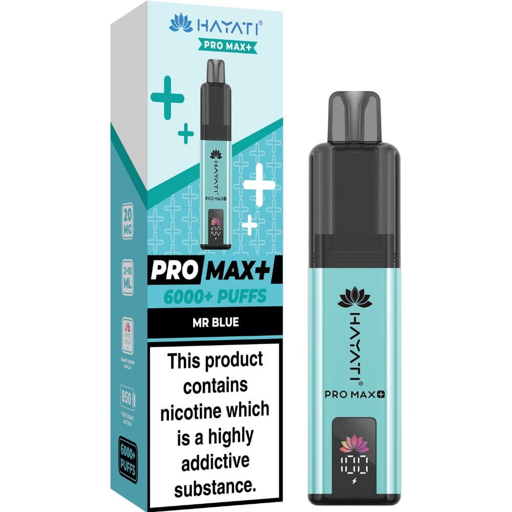  Mr Blue Hayati Pro Max Plus 6000 Vape Kit Box of 5