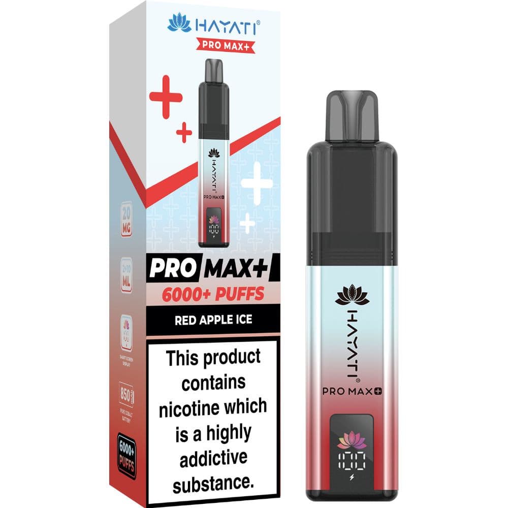  Red Apple Ice Hayati Pro Max Plus 6000 Vape Kit Box of 5