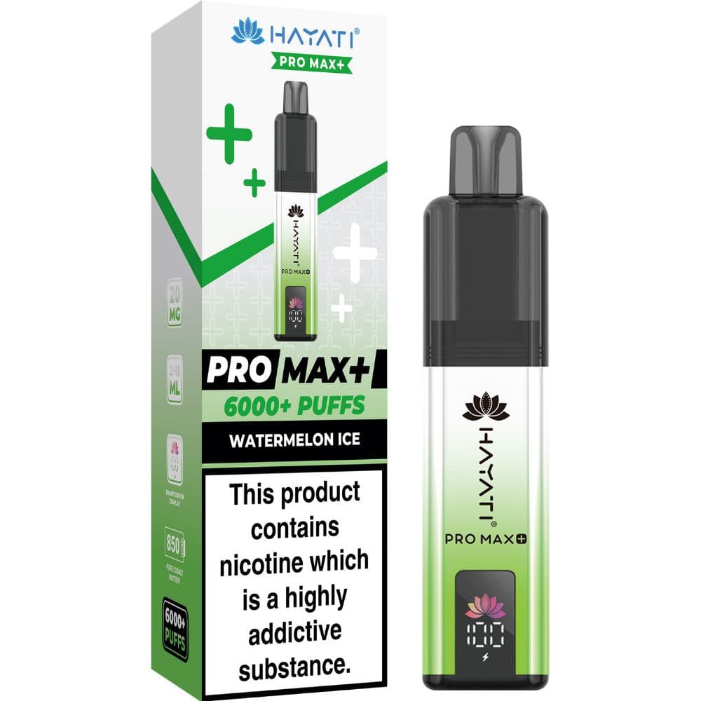  Watermelon Ice Hayati Pro Max Plus 6000 Vape Kit Box of 5