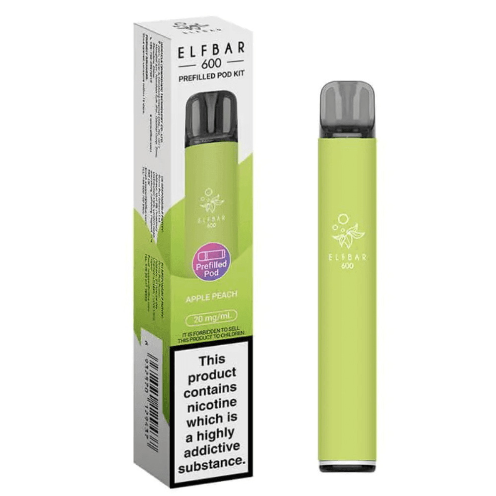  Apple Peach Ske Crystal Original 600 Vape Kit Box of 10
