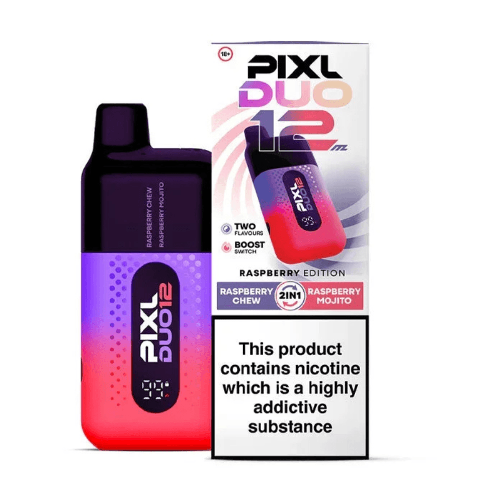  Raspberry Edition Pixl Duo 10k Prefilled Vape Kit Box of 5