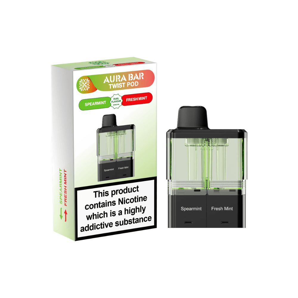  Spearmint / Fresh Mint Crystal Prime Aura Bar Twist 40k Pods Pack of 5