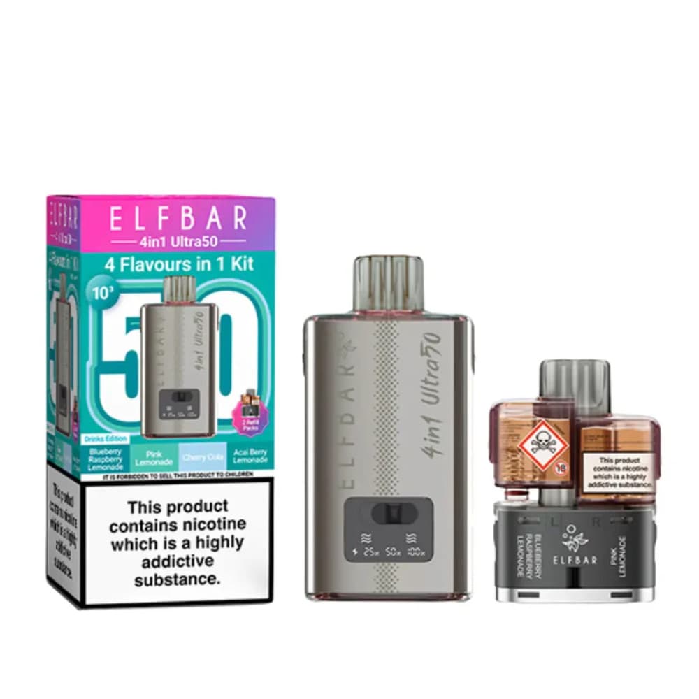  Drinks Edition Elf Bar Ultra 50k Vape Kit Box of 5