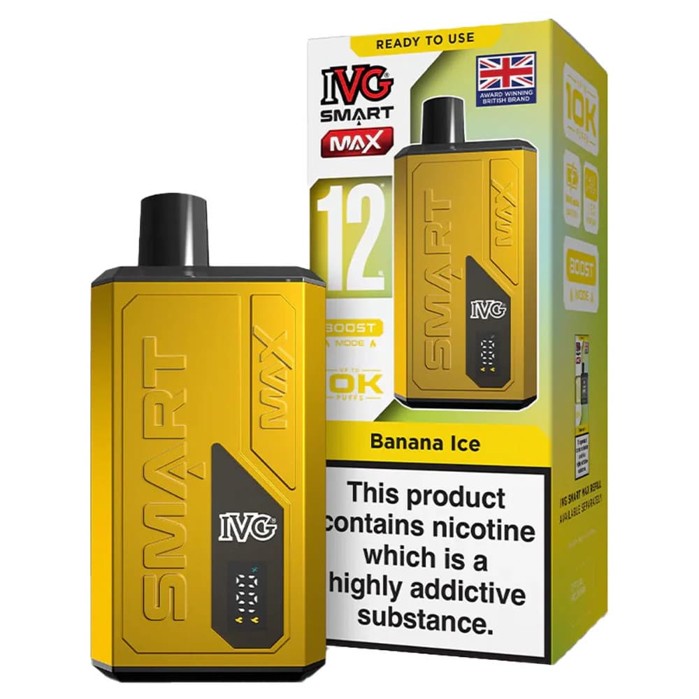  Banana Ice IVG Smart Max 10k Vape Kit Box of 5