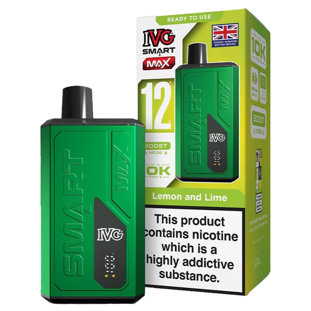  Lemon and Lime IVG Smart Max 10k Vape Kit Box of 5