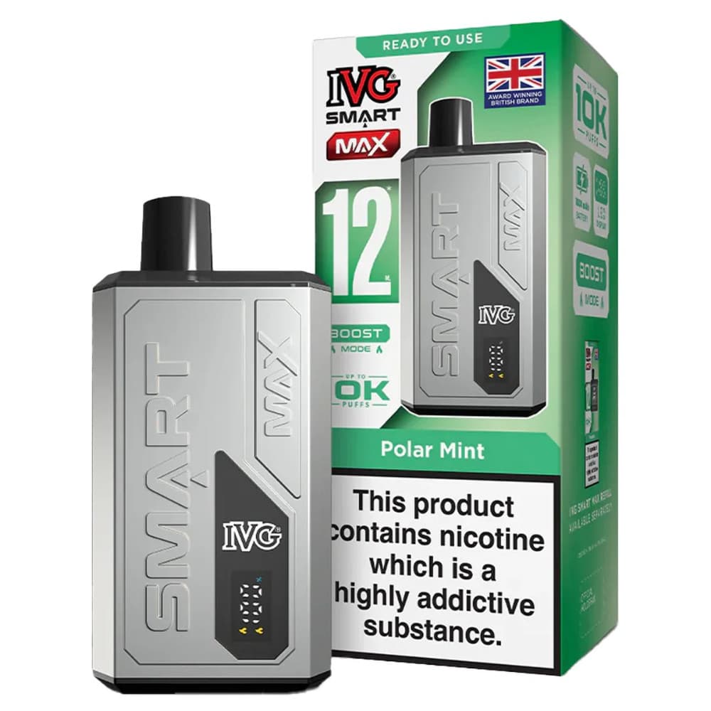  Polar Mint IVG Smart Max 10k Vape Kit Box of 5