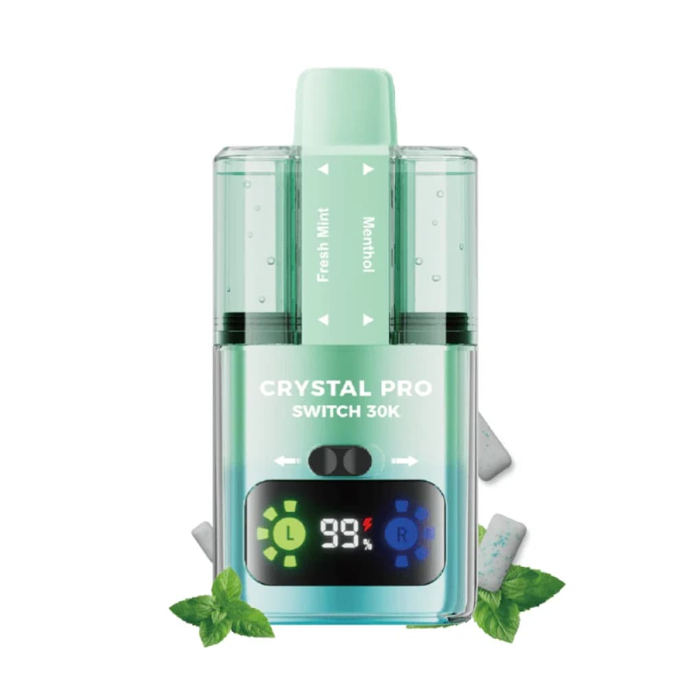  Fresh Mint / Menthol Crystal Pro Switch 30k Vape Kit Box of 5