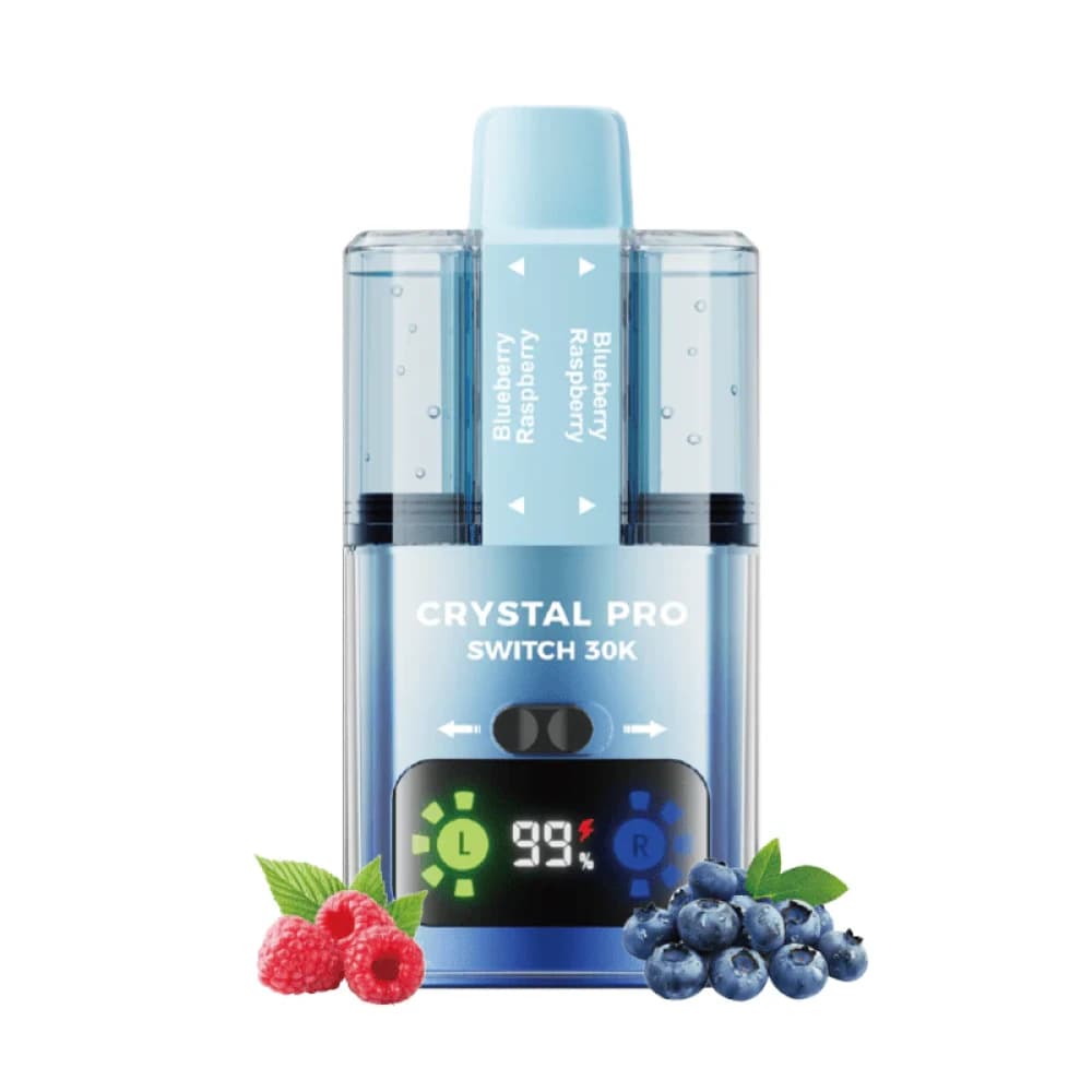 Blueberry Raspberry Crystal Pro Switch 30k Vape Kit Box of 5