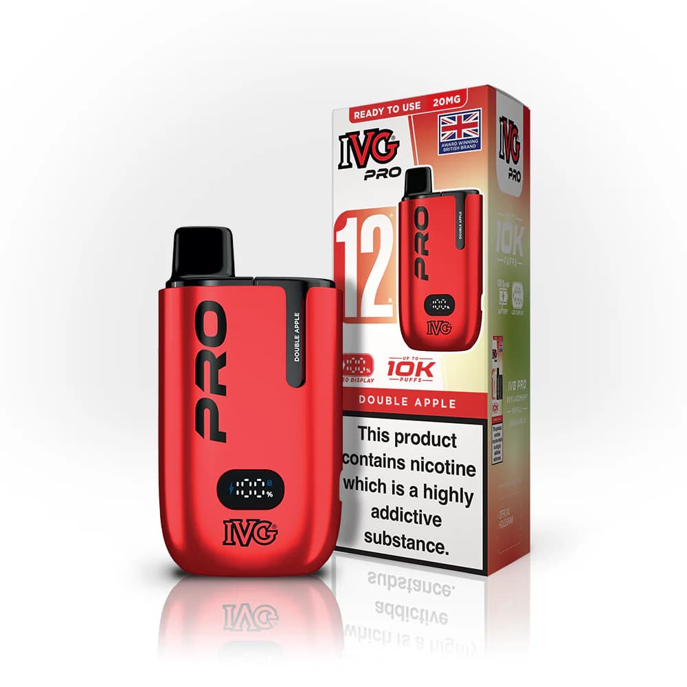  Double Apple IVG Pro 10k Vape Kit Box of 5