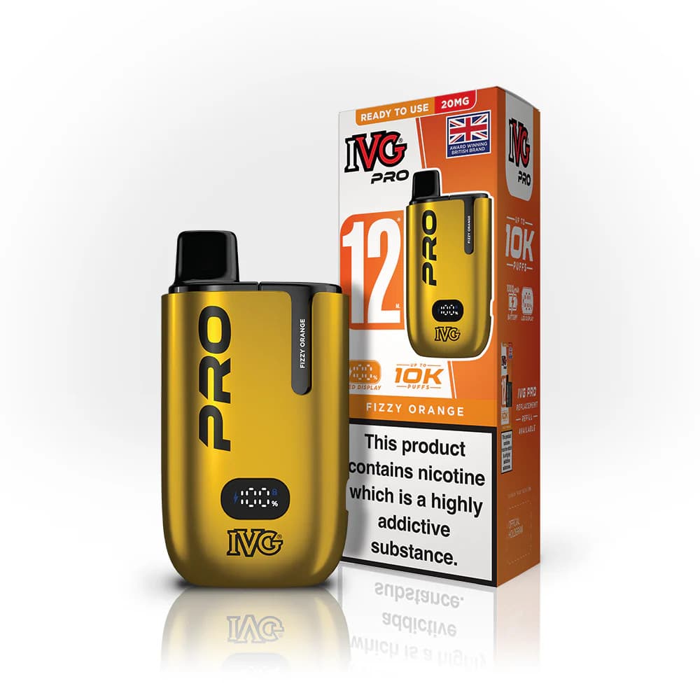  Fizzy Orange IVG Pro 10k Vape Kit Box of 5