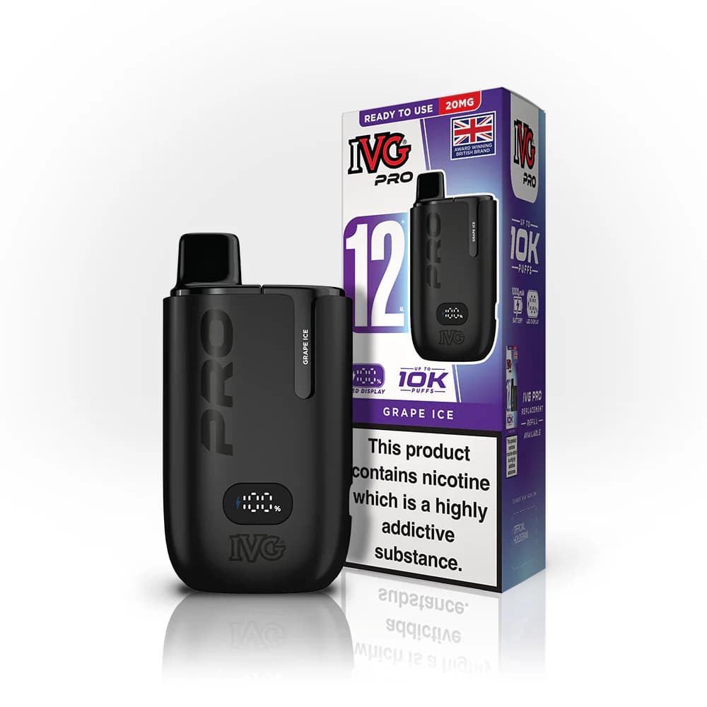  Grape Ice IVG Pro 10k Vape Kit Box of 5