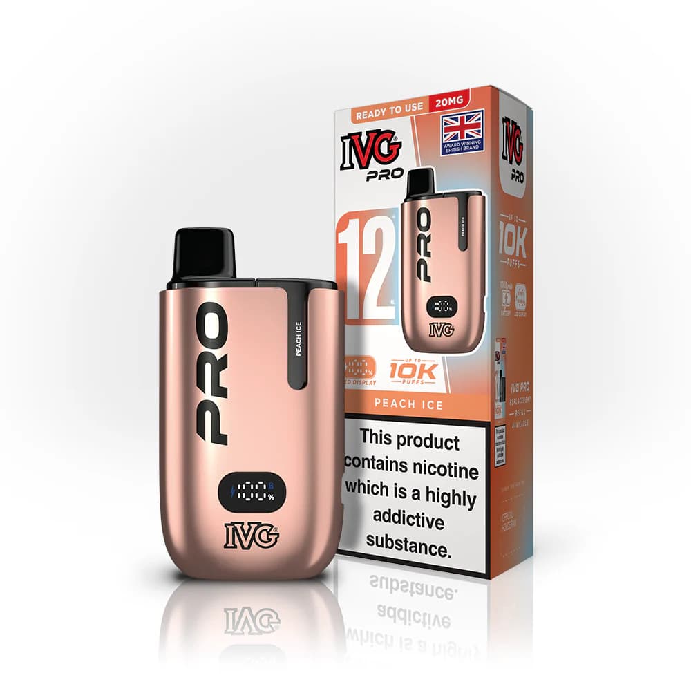 Peach Ice IVG Pro 10k Vape Kit Box of 5