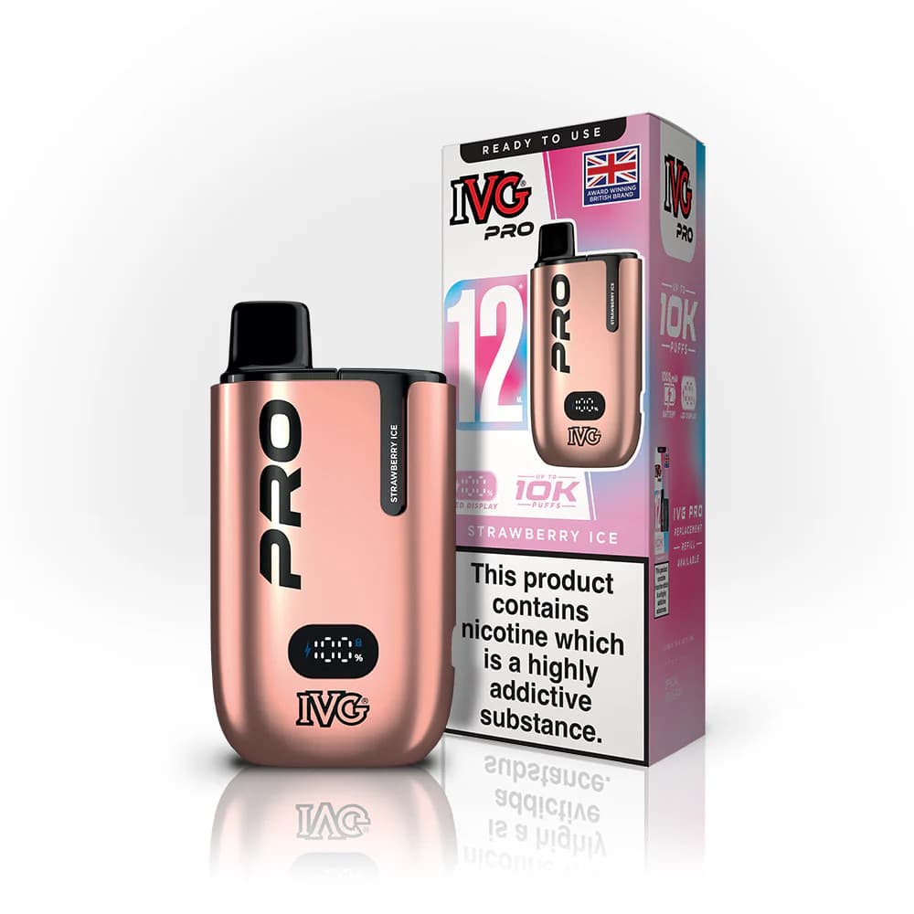  Strawberry Ice IVG Pro 10k Vape Kit Box of 5