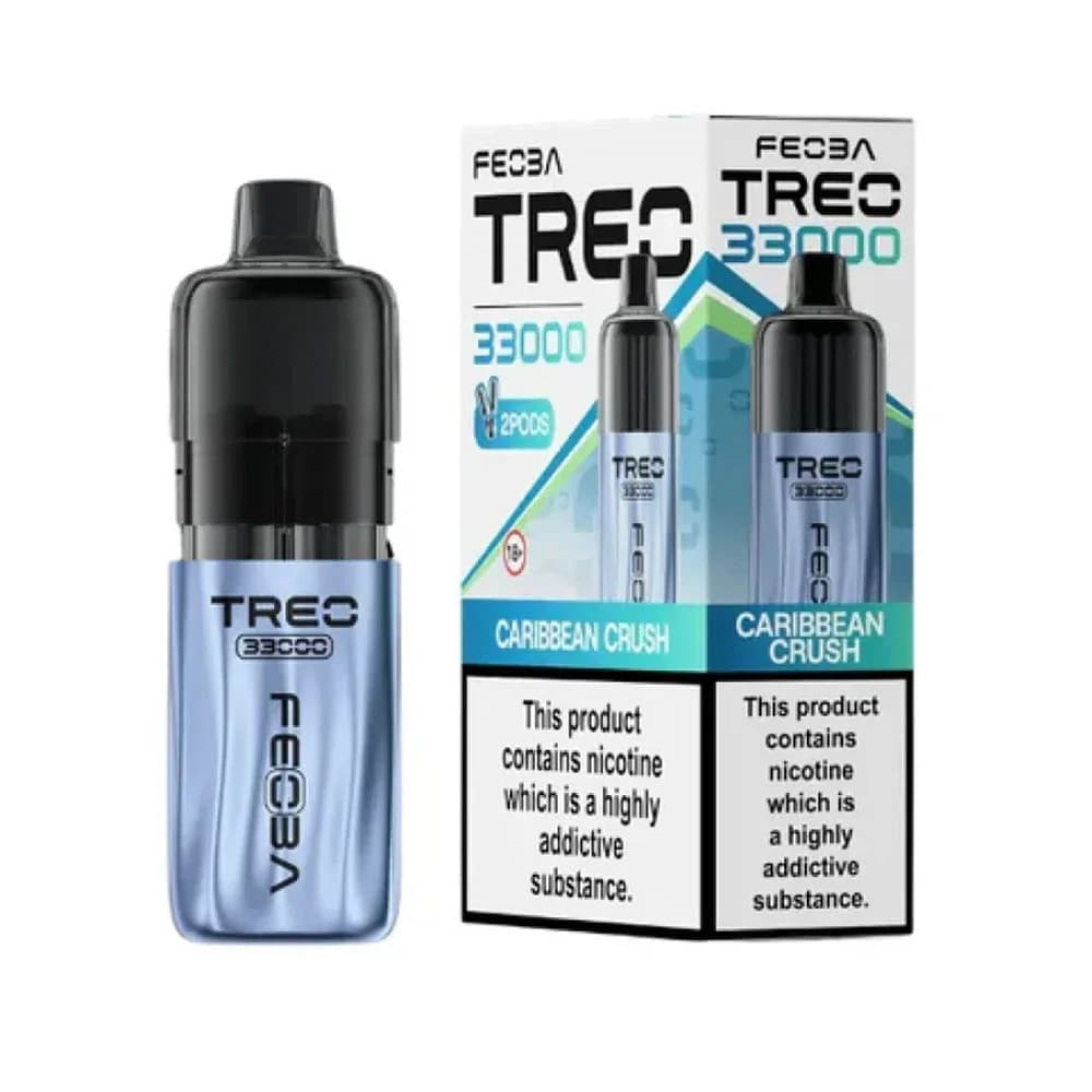  Caribbean Crush Feoba Treo 33k Prefilled Vape it Box of 5