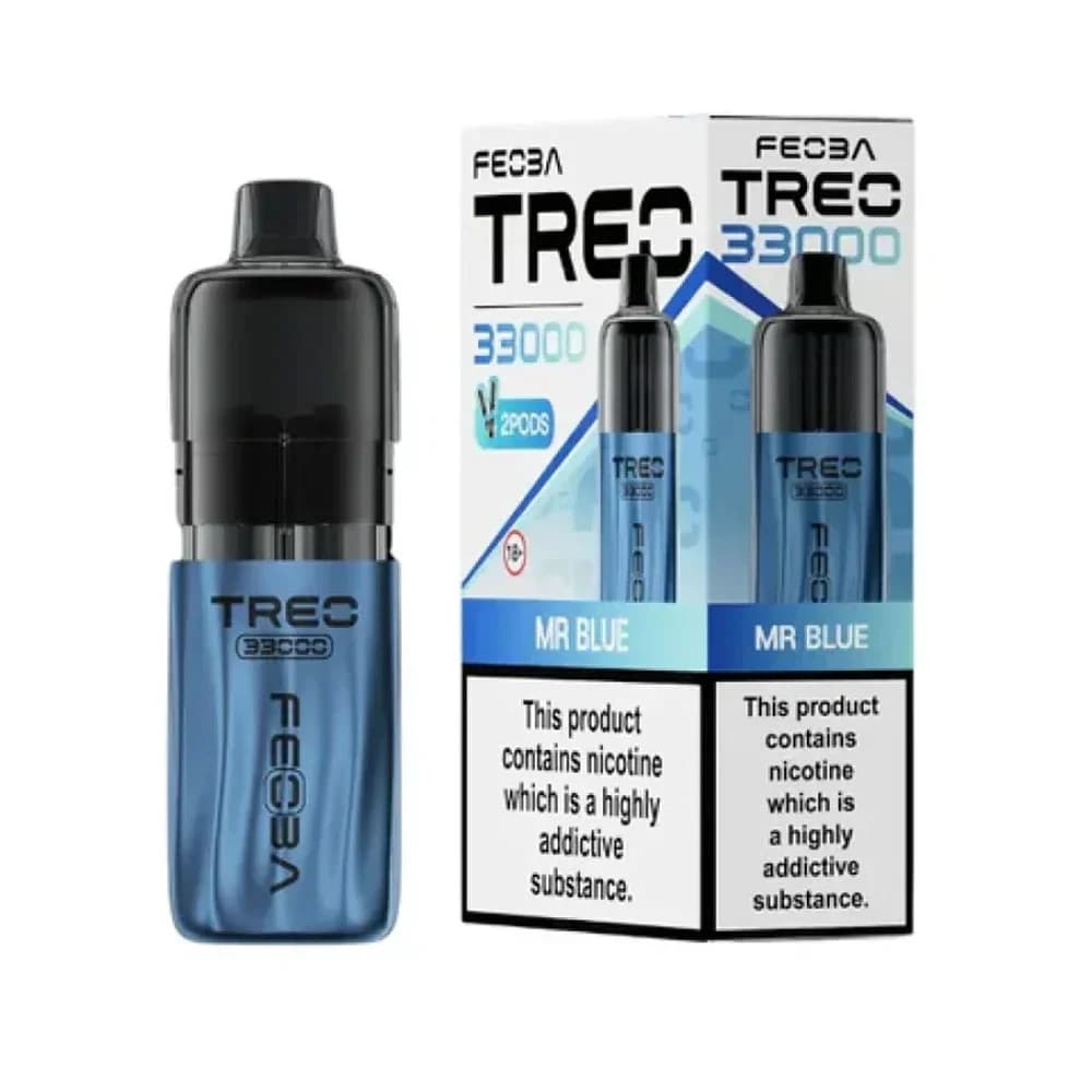  Mr Blue Feoba Treo 33k Prefilled Vape it Box of 5