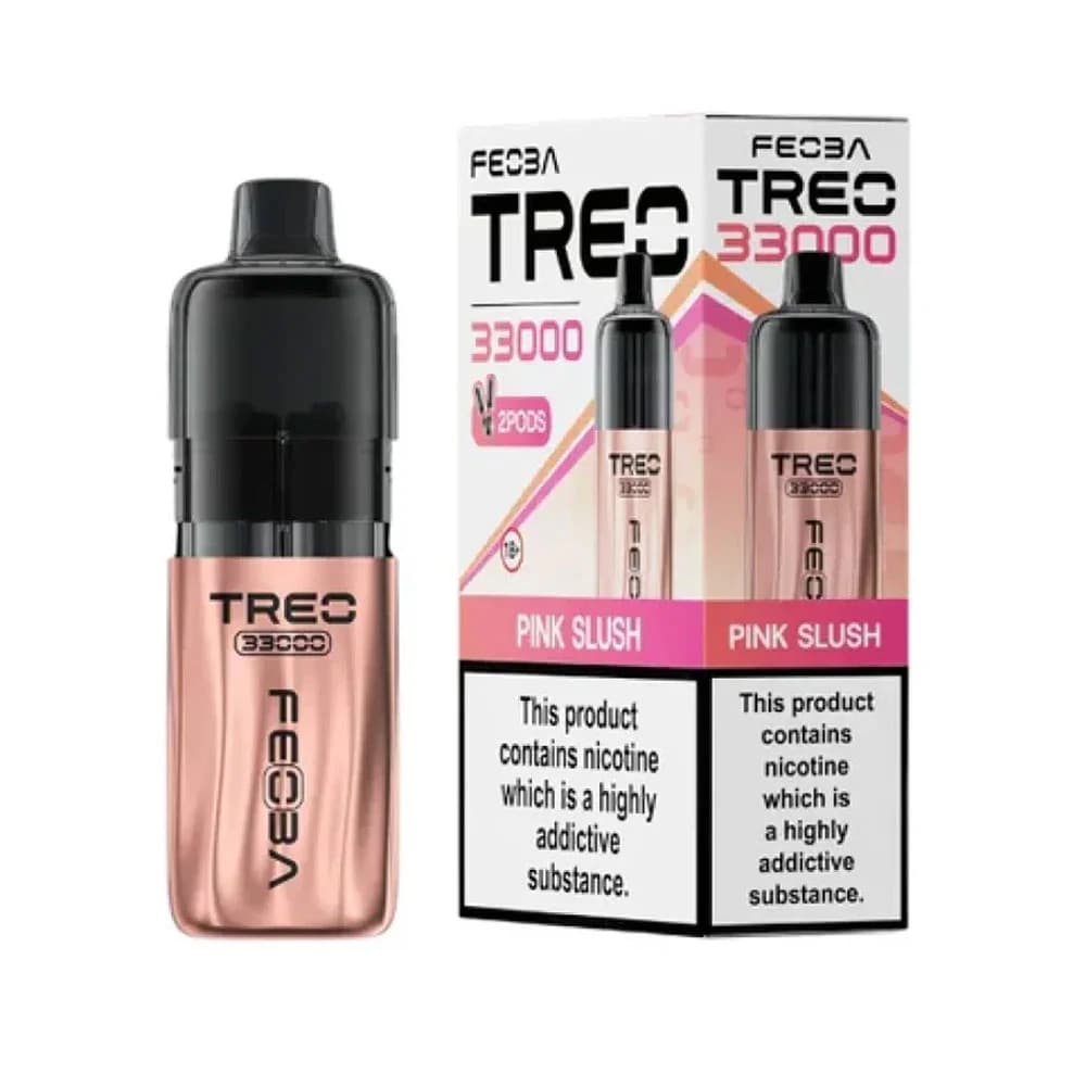  Pink Slush Feoba Treo 33k Prefilled Vape it Box of 5