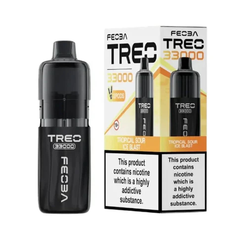  Tropical Sour Ice Feoba Treo 33k Prefilled Vape it Box of 5