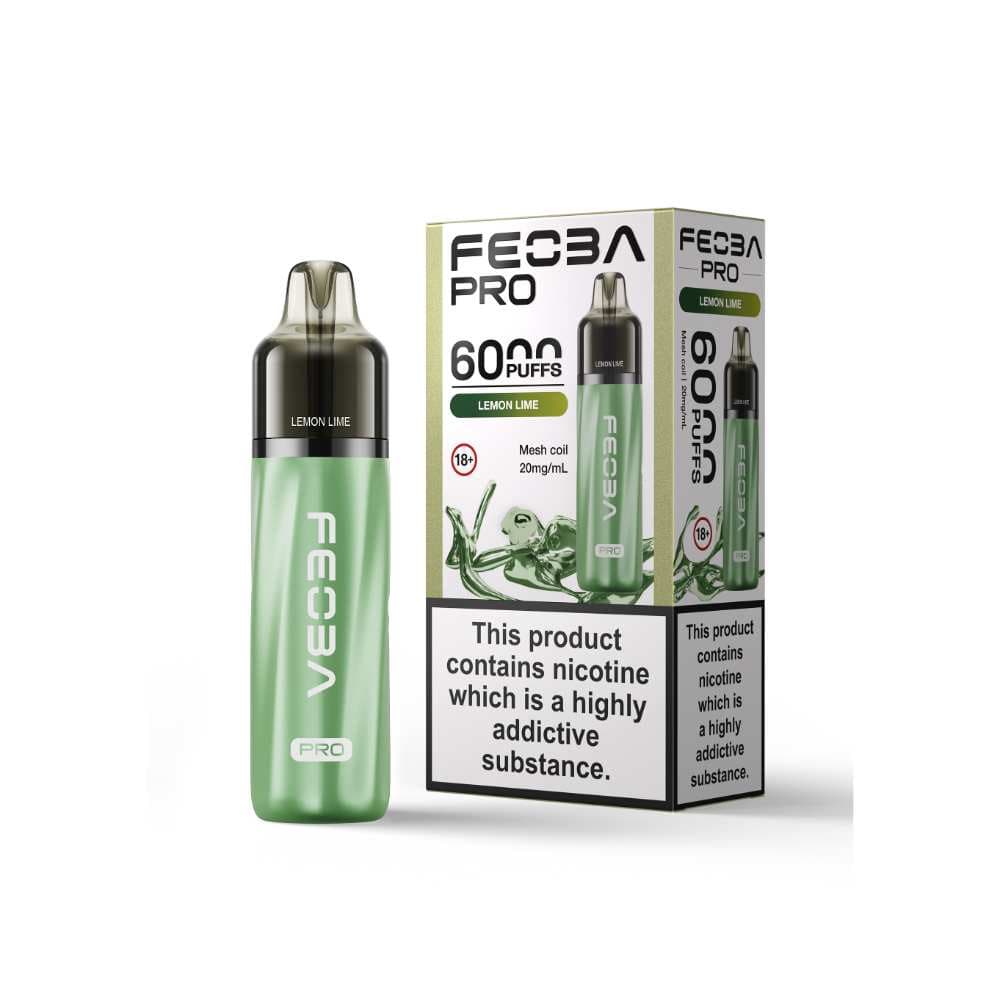  Lemon Lime Feoba Pro Plus 6000 Vape Kit Box of 5