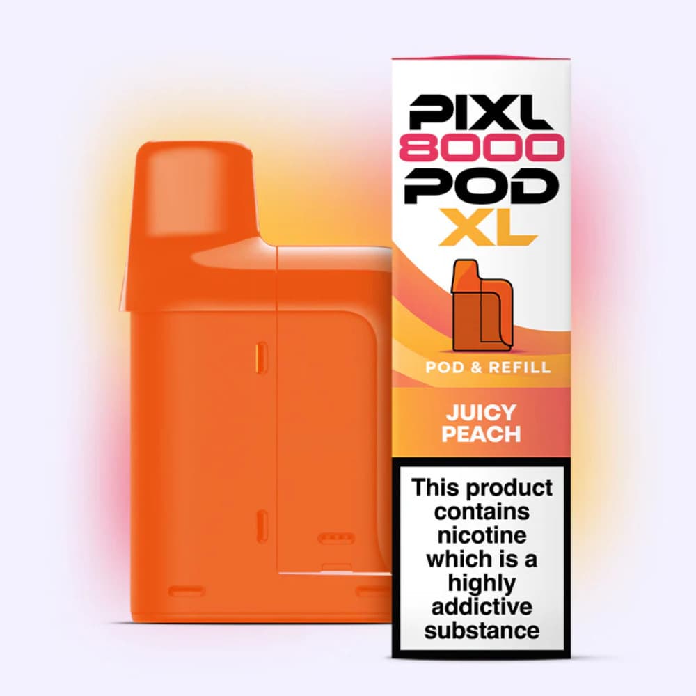  Juicy Peach Pixl 8000 Prefilled Pods Pack of 5
