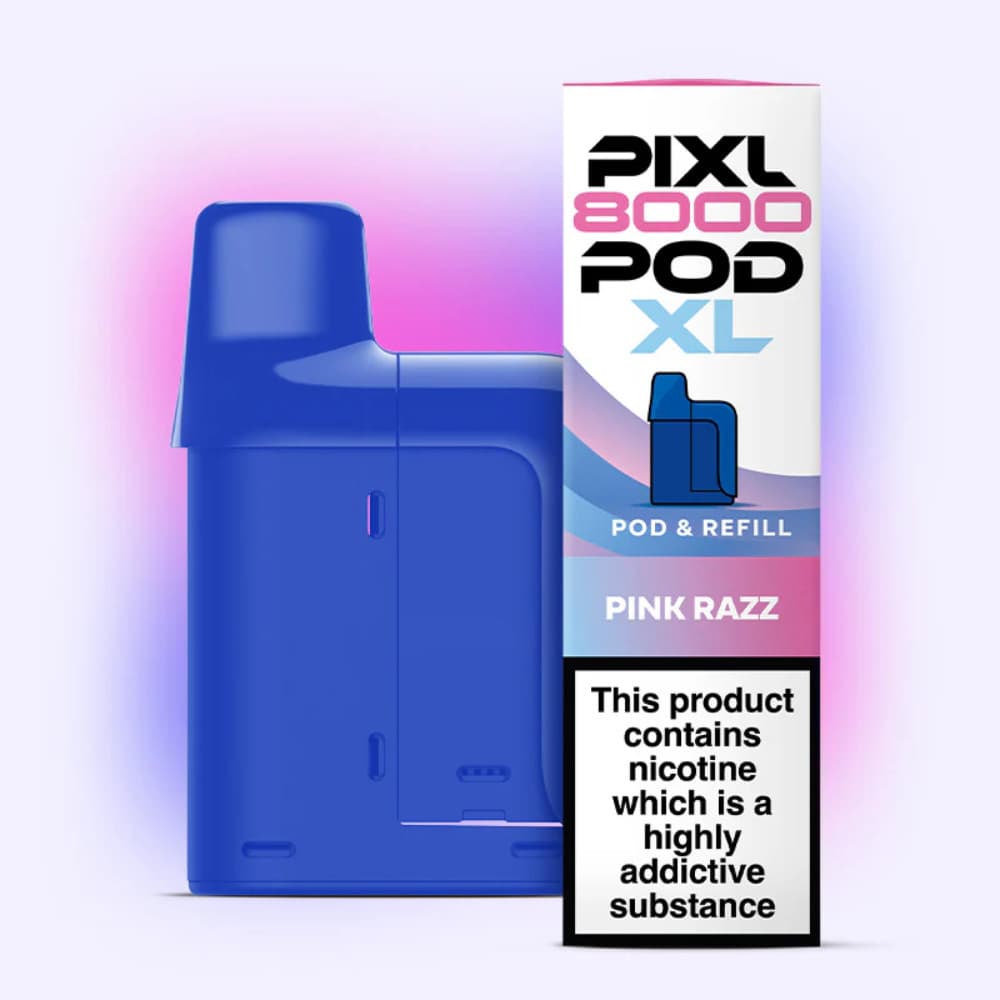  Pink Razz Pixl 8000 Prefilled Pods Pack of 5