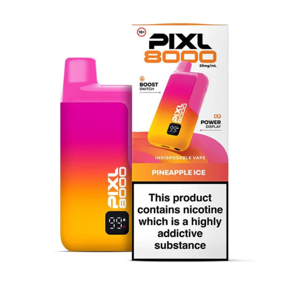  Pineapple Ice Pixl 8000 Prefilled Vape Kit Box of 5