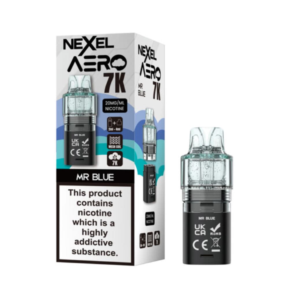  Mr Blue Nexel Aero 7k Prefilled Pods Pack of 10