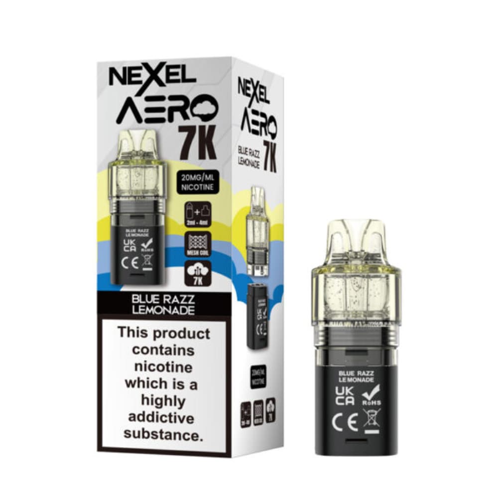  Blue Razz Lemonade Nexel Aero 7k Prefilled Pods Pack of 10