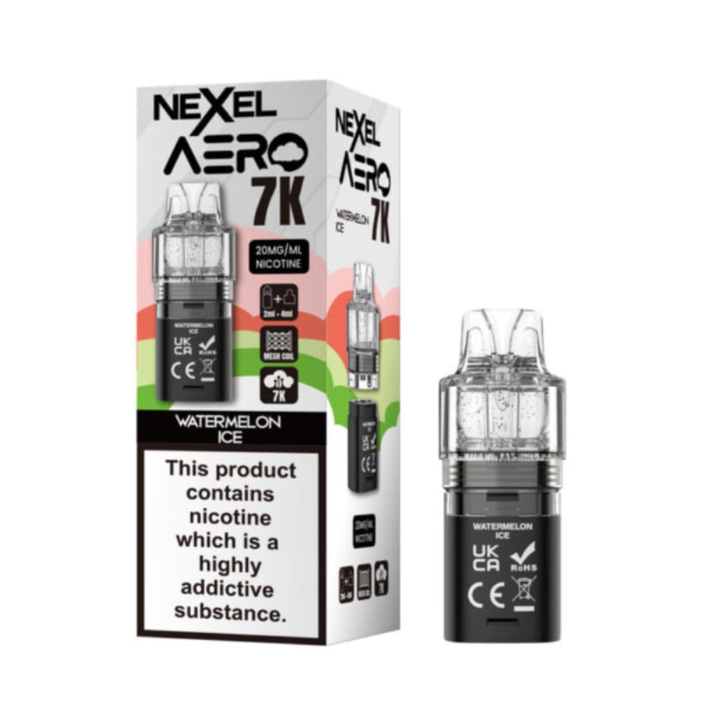  Watermelon Ice Nexel Aero 7k Prefilled Pods Pack of 10
