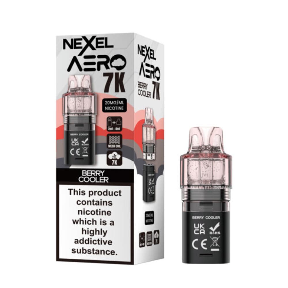  Berry Cooler Nexel Aero 7k Prefilled Pods Pack of 10