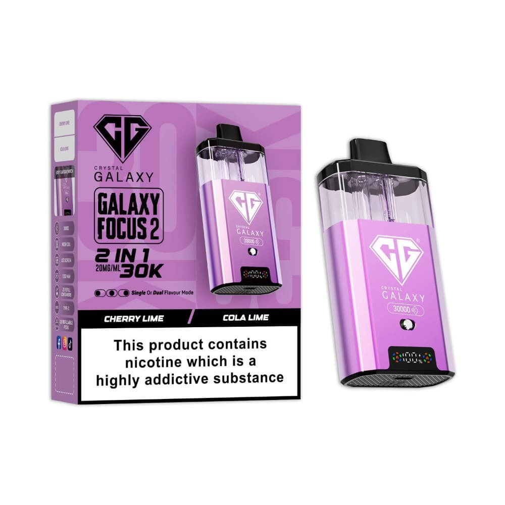  Cherry Lime/Cola Lime Crystal Galaxy 30k Focus 2 Vape Kit Box of 5
