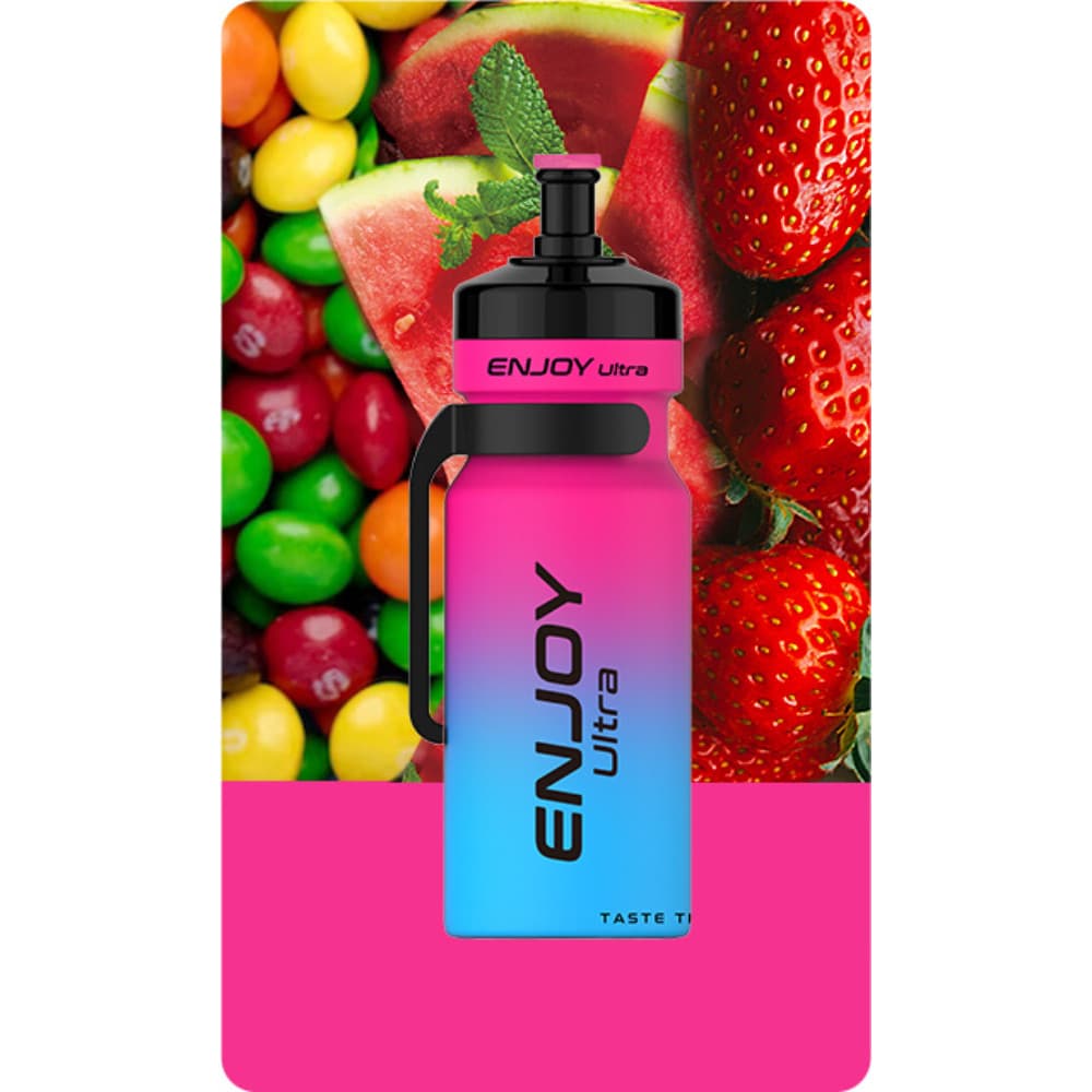  Strawberry Watermelon Bubblegum Enjoy Ultra 9000 Vape Kit Box of 10
