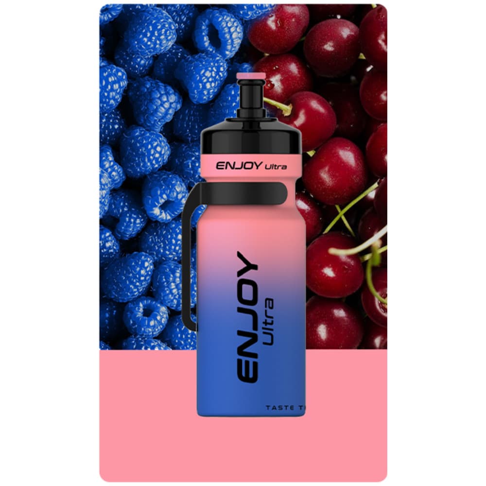  Blue Razz Cherry Enjoy Ultra 9000 Vape Kit Box of 10