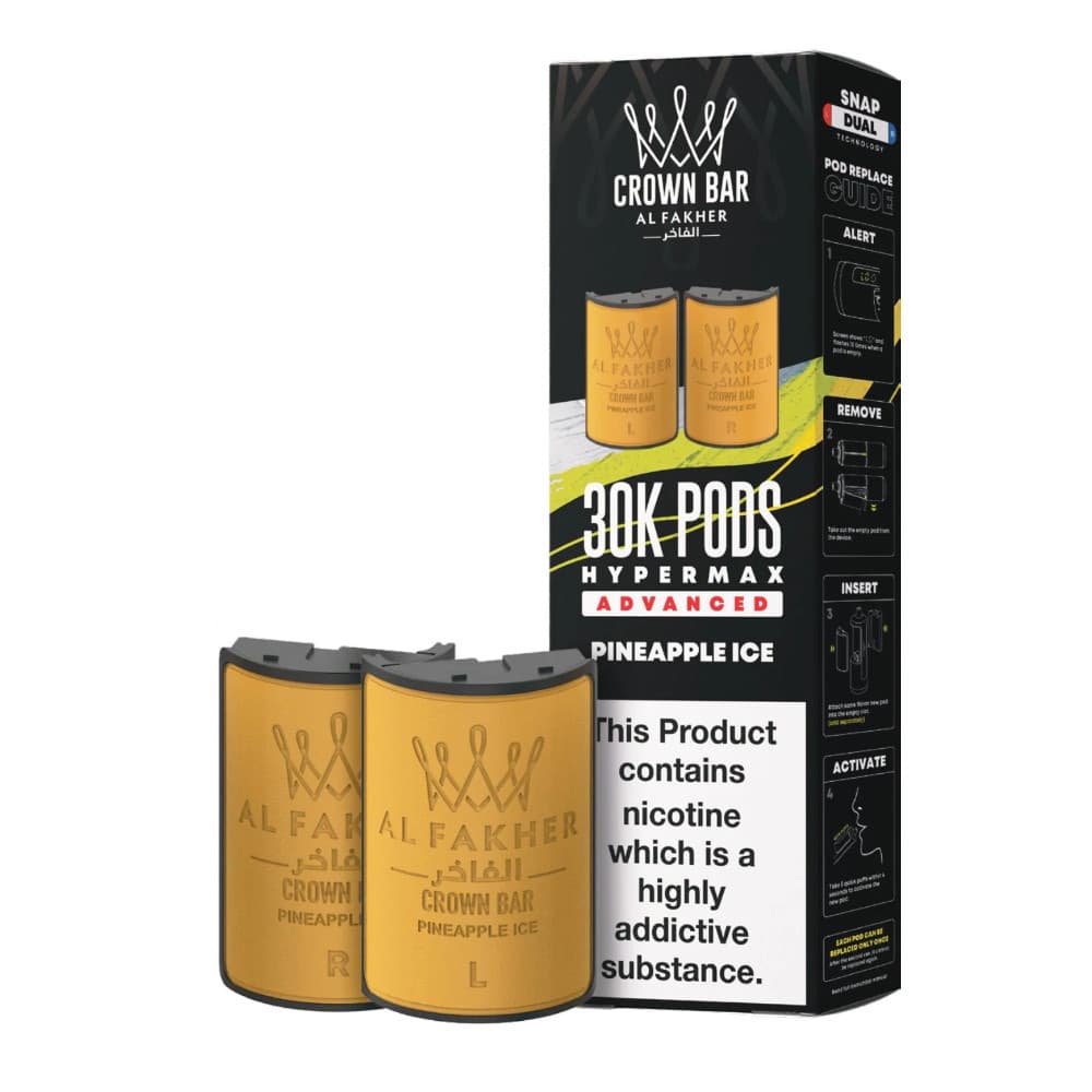  Pineapple Ice Al Fakher 30k Hypermax Pods Pack of 5