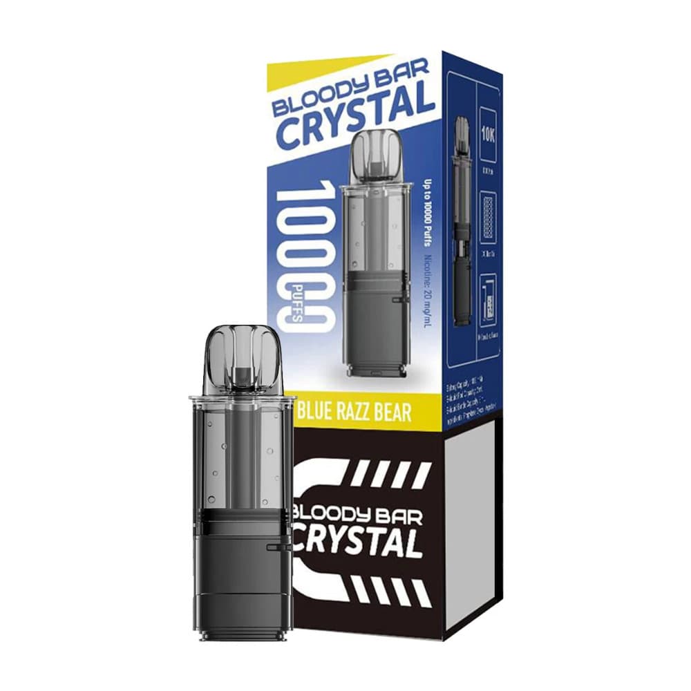  Blue Razz Bear Bloody Bar Crystal 10k Pods Pack of 5