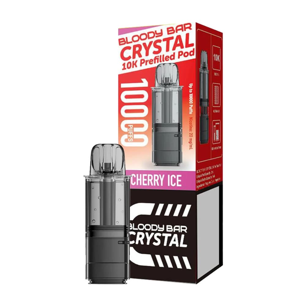  Cherry Ice Bloody Bar Crystal 10k Pods Pack of 5