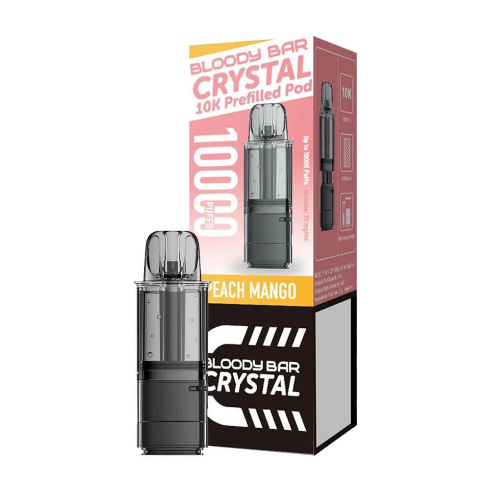  Peach Mango Bloody Bar Crystal 10k Pods Pack of 5