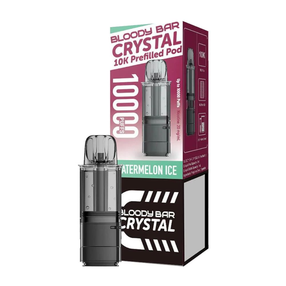  Watermelon Ice Bloody Bar Crystal 10k Pods Pack of 5