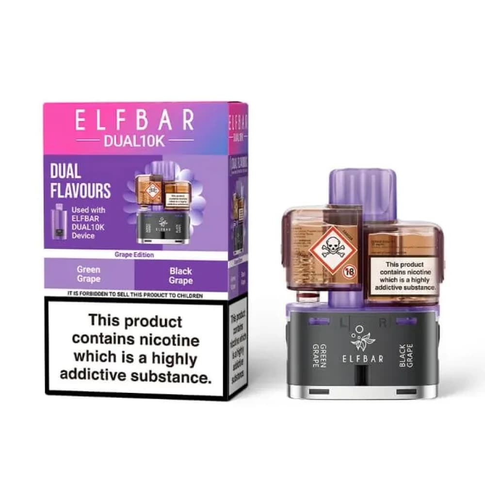  Grape Edition Elf Bar Dual 10k Pods Pack of 5