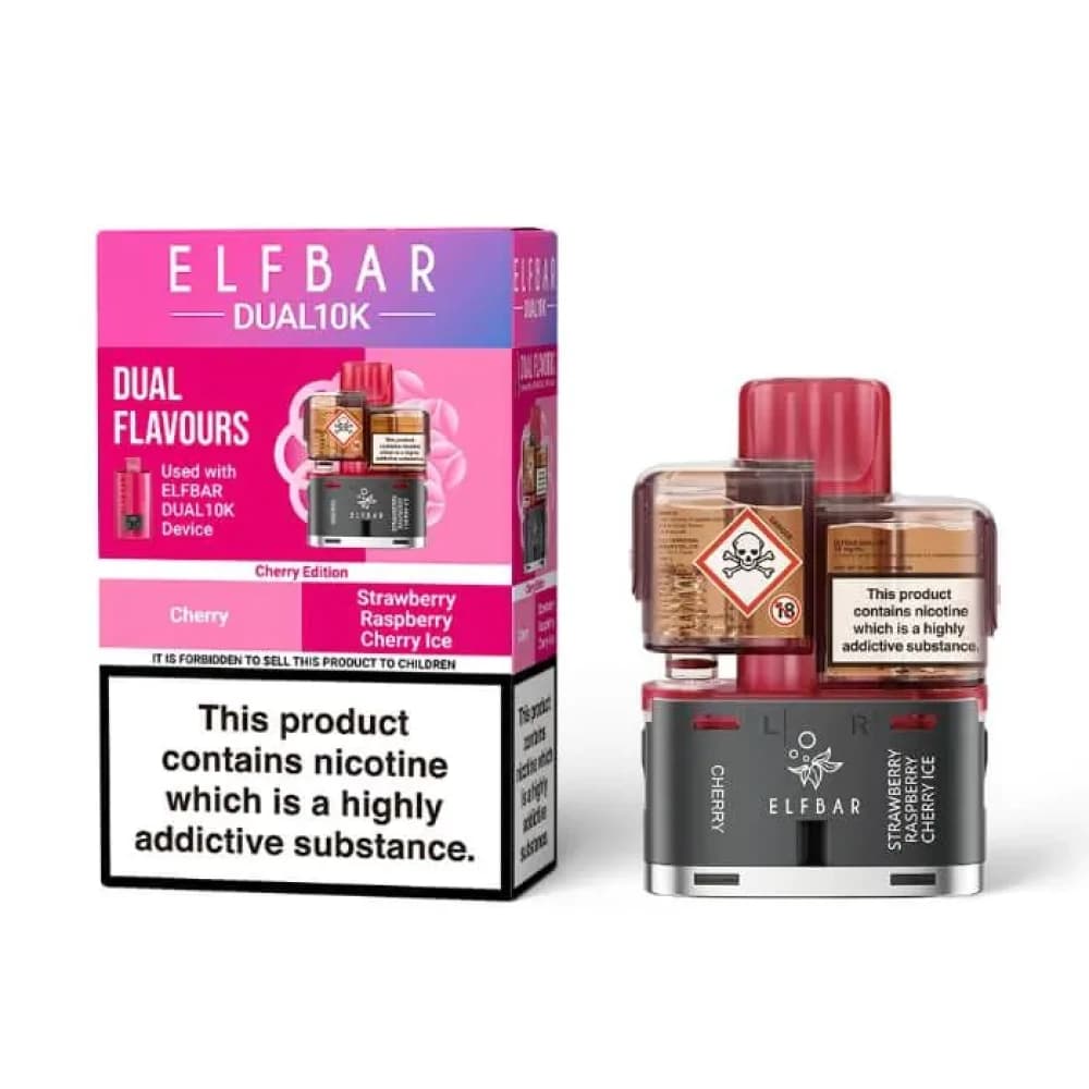 Cherry Edition Elf Bar Dual 10k Pods Pack of 5