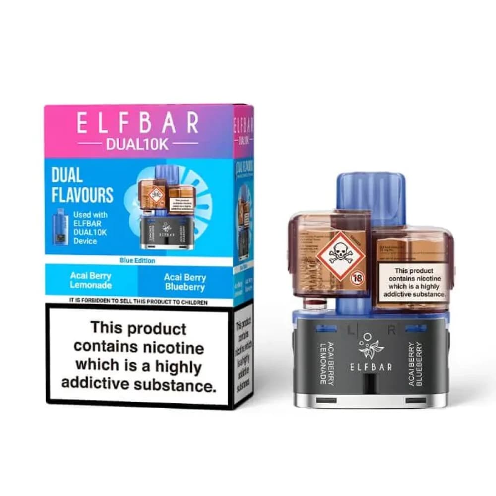  Blue Edition Elf Bar Dual 10k Pods Pack of 5